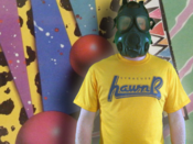 Image of Syracuse hawnB Tee-Yellow w/Purple