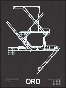 Image of ORD: Chicago O'Hare International Screenprint