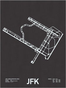 Image of JFK: John F. Kennedy International Airport Screenprint