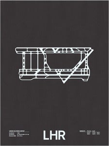Image of LHR: London Heathrow Airport Screenprint