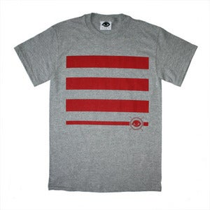 Image of XCVB - Stripes - Grey/Red