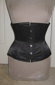 Image of Short Underbust Satin Corset CUSTOM SIZED