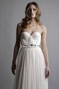 Image of Annie Silk Strapless Wedding Gown