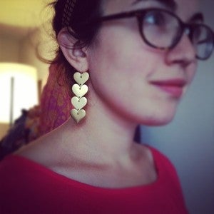 Image of Brass Heart Dangles