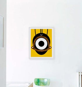 Image of 'Sad Face (Yellow)' Print