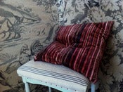 Image of CARMINE/IRON PRINTED VELVET