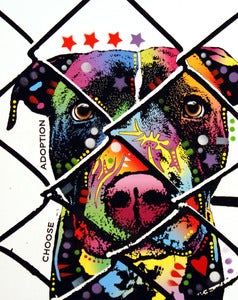 Image of Choose Adoption Pit Bull PRINT