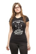 Image of BHG Intelligence is a Gift Women's Black T-Shirt Squared