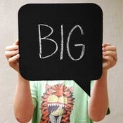 Image of Speechbubble Blackboard (Large Size)