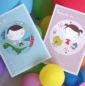 Image of Invitaciones imprimibles MIPLANETA- printable cards