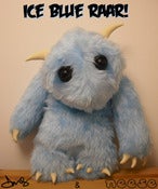 Image of Ice Blue Raar! 12" plush monster - preorder