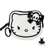 Image of HELLO KITTY ANGRY KITTY COIN BAG