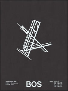 Image of BOS: Logan International Airport Screenprint