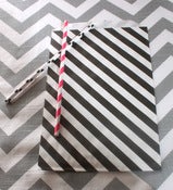 Image of Black Striped Treat Bags