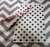 Image of Black Dots Treat Bags
