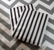 Image of Black Candy Striped Bags