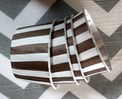 Image of Brown Stripe Candy Cups