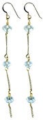 Image of Etta Gold Linear Drop Earrings