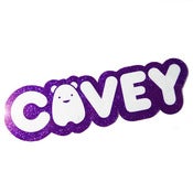 Image of Purple Glitter Cavey Sticker 
