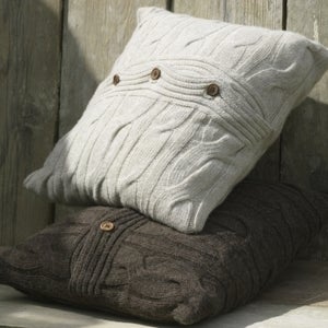 Luxury Lambswool Cushion Image of Luxury Lambswool Cushion