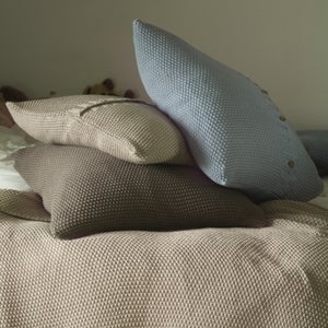 Image of Moss Stitch Cushions