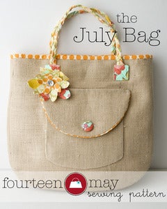 Image of The July Bag, Tote / Beach Bag sewing pattern PDF