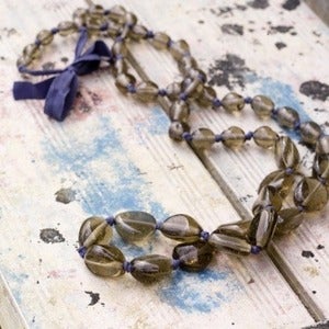 Image of Iris Smoke Bead Necklace