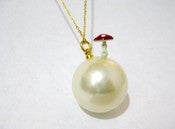 Image of Mushroom/Frog Prince/White Rabbit with Pearl Necklace