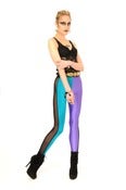 Image of 6 PANEL JADE Vs VIOLET LEGGINGS