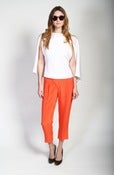 Image of Crepe Cape Blouse (multiple color options)