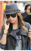 Image of Ashley Tisdale - Fedora w/Grey Feather Band