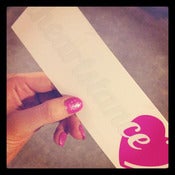 Image of iheartstance hot pink die-cut sticker 