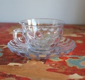 Image of Glass Tea Cup & Saucer