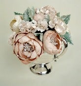 Image of Blushing Blooms in Vintage Silver Plate - One of a Kind