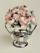 Image of Petite Bouquet and Vintage Silver Plate Urn Vase
