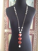 Image of Heart and Pearl Rosary