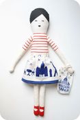 Image of I love Paris doll DIY kit  RED