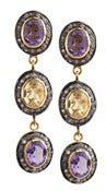 Image of Kara Ackerman <i> Alice Rose  <i/> Amethyst and Yellow Beryl Diamond Earring