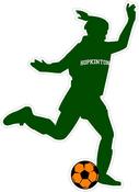 Image of HYS Girl Soccer Player Decal/Sticker