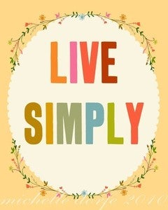 Image of Live Simply Print