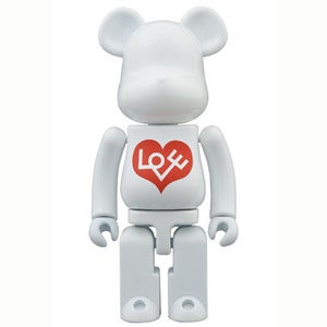 Image of Alexander Girard "Love Bianco" Chogokin Be@rbrick