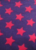 Image of Purple and fuchsia stars jersey (by half metre)