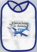 Image of Infant Aviator Bib, 8 hours bottle to throttle