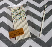 Image of Multi Colored Dots Treat Sticks
