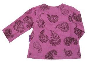 Image of Berry Paisley Kurta Shirt