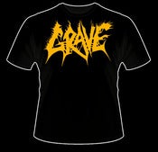 Image of GRAVE yellow logo shirt