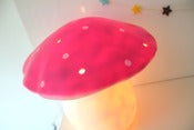 Image of Grande veilleuse champignon rose fuschia ♥