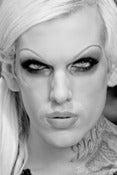 Image of Jeffree Star headshot B&W Limited Edition Metallic 8x12 1/10