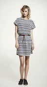 Image of SS2012: Cotton dress with thin leather belt.