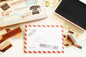 Image of Office supply rubber stamp set